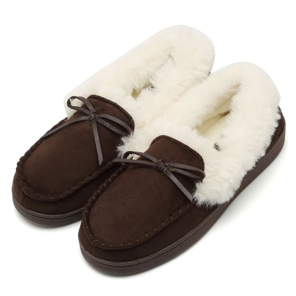 FANTINY Women House Slippers  Slip On Micro Suede